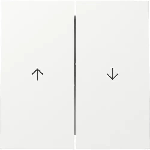 Gira 329470 schakelwip jaloezieschakelaar 2-voudig F100 wit glans
