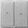 Gira 329465 schakelwip jaloezieschakelaar 2-voudig TX44 aluminium