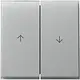 Gira 329465 schakelwip jaloezieschakelaar 2-voudig TX44 aluminium