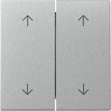 Gira 329726 schakelwip jaloezieschakelaar 4-voudig Systeem 55 aluminium mat