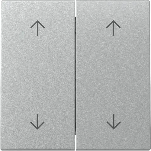 Gira 329726 schakelwip jaloezieschakelaar 4-voudig Systeem 55 aluminium mat