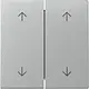Gira 329726 schakelwip jaloezieschakelaar 4-voudig Systeem 55 aluminium mat