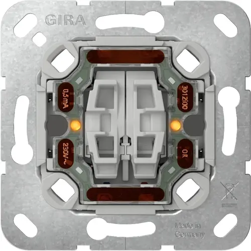 Gira 384500 drukvlakschakelaar serie controleverlichting