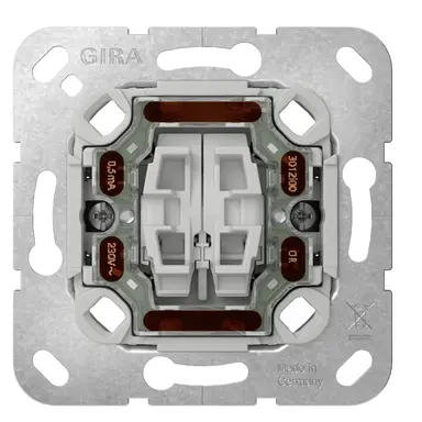 Gira 313500 drukvlakschakelaar serie controleverlichting met bevestigingsklauwen