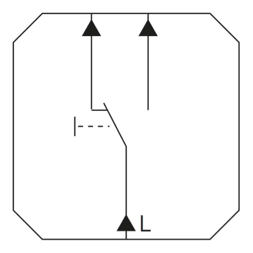 Gira 387600 drukcontact wisselcontact 1-polig
