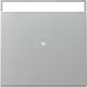 Gira 367026 wip met controlevenster en tekstkader Systeem 55 aluminium mat
