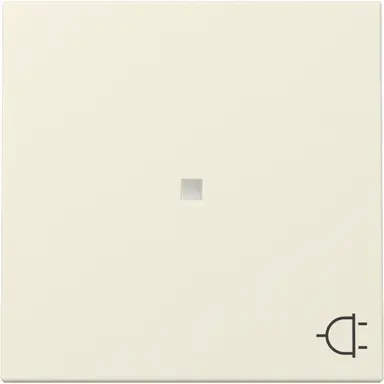 Gira 329101 schakelwip met symbool stekker en controlevenster Systeem 55 creme glans