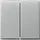 Gira 329565 schakelwip 2-voudig TX44 aluminium