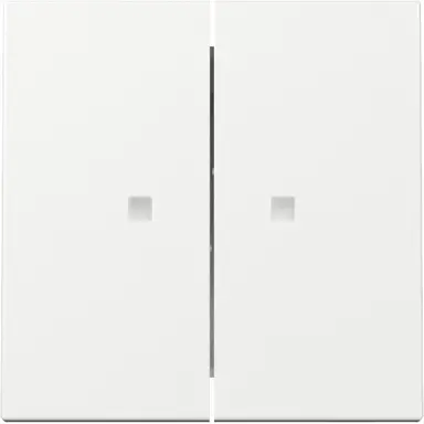 Gira 363103 schakelwip 2-voudig met controlevenster Systeem 55 wit glans