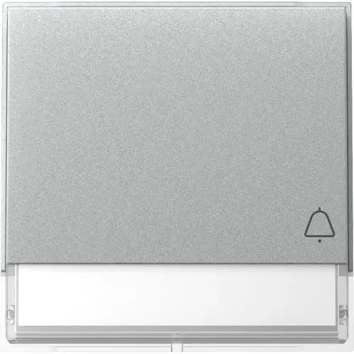 Gira 367365 schakelwip met symbool bel en tekstkader TX44 aluminium