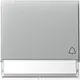 Gira 367365 schakelwip met symbool bel en tekstkader TX44 aluminium