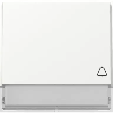 Gira 367366 schakelwip met symbool bel en tekstkader TX44 wit