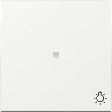 Gira 367403 schakelwip met symbool licht en controlevenster Systeem 55 wit glans