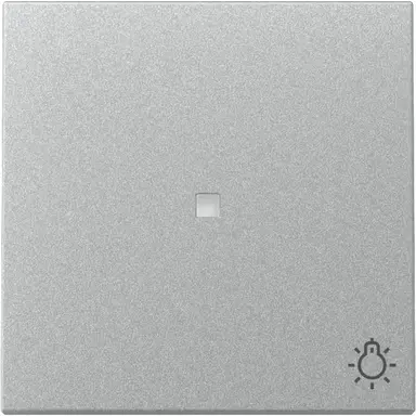 Gira 367426 schakelwip met symbool licht en controlevenster Systeem 55 aluminium mat