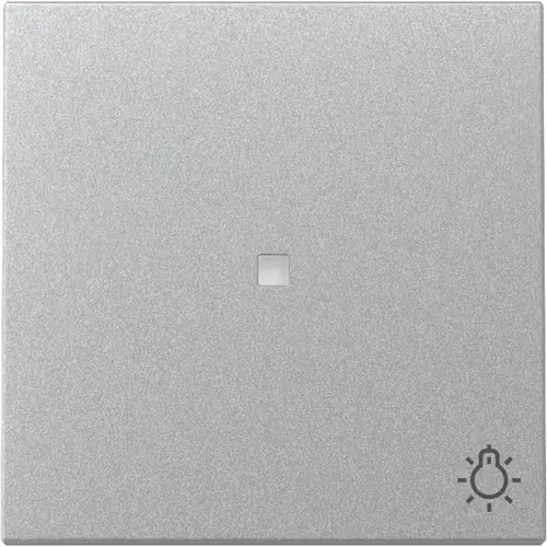 Gira 367426 schakelwip met symbool licht en controlevenster Systeem 55 aluminium mat