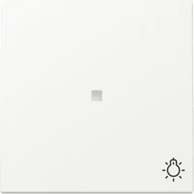 Gira 367427 schakelwip met symbool licht en controlevenster Systeem 55 wit mat