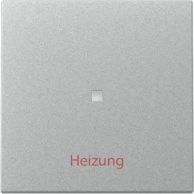 Gira 367826 schakelwip met opdruk Heizung en controlevenster Systeem 55 aluminium mat
