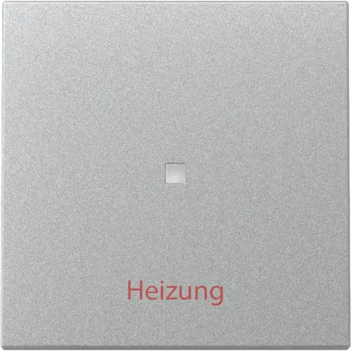 Gira 367826 schakelwip met opdruk Heizung en controlevenster Systeem 55 aluminium mat