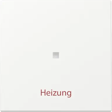 Gira 367827 schakelwip met opdruk Heizung en controlevenster Systeem 55 wit mat