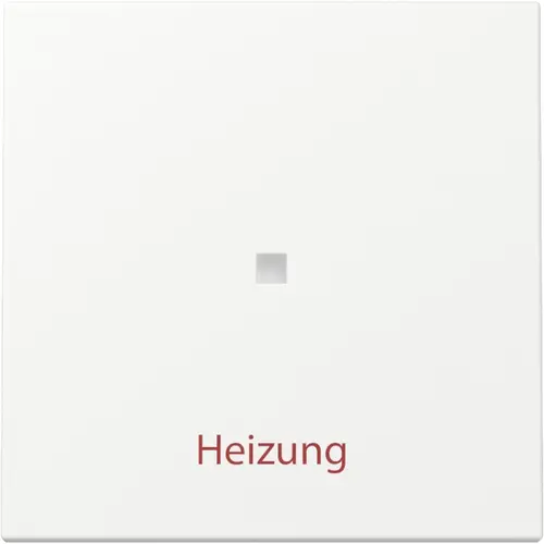 Gira 367827 schakelwip met opdruk Heizung en controlevenster Systeem 55 wit mat