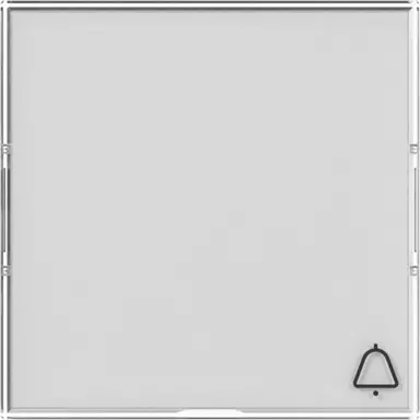 Gira 367900 schakelwip kleurneutraal met groot tekstkader en symbool bel