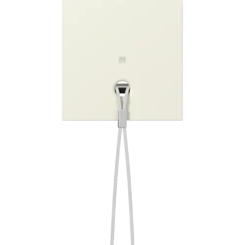 Gira 363901 centraalplaat met controlevenster voor trekcontact Systeem 55 creme glans