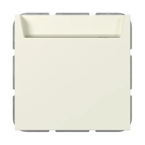 Gira 314001 hotelkaartschakelaar maakcontact 1-polig met N-klem Systeem 55 creme glans