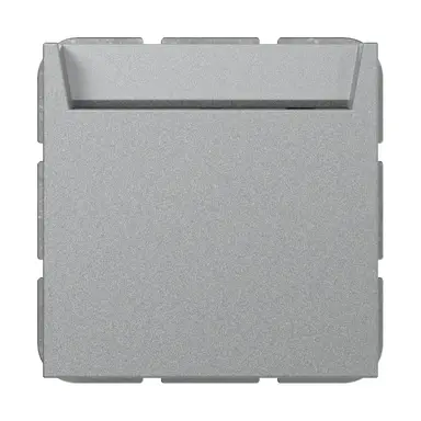Gira 314026 hotelkaartschakelaar maakcontact 1-polig met N-klem Systeem 55 aluminium mat