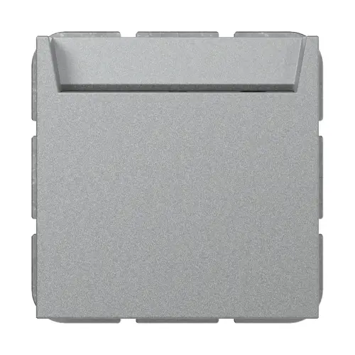 Gira 314026 hotelkaartschakelaar maakcontact 1-polig met N-klem Systeem 55 aluminium mat