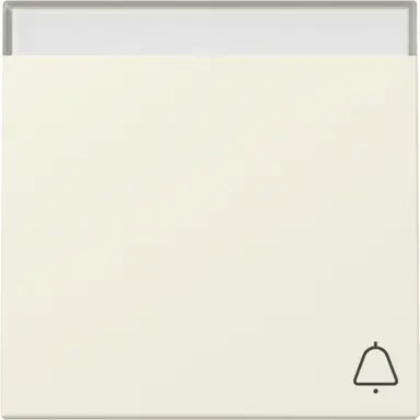 Gira 367301 schakelwip met symbool bel en tekstkader Systeem 55 creme glans