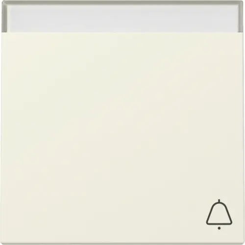 Gira 367301 schakelwip met symbool bel en tekstkader Systeem 55 creme glans