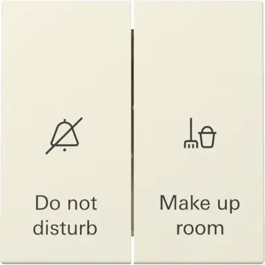 Gira 310401 schakelaar met 2-voudige wip voor hotelkamerstatus Systeem 55 creme glans