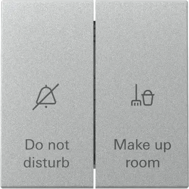 Gira 310426 schakelaar met 2-voudige wip voor hotelkamerstatus Systeem 55 aluminium mat