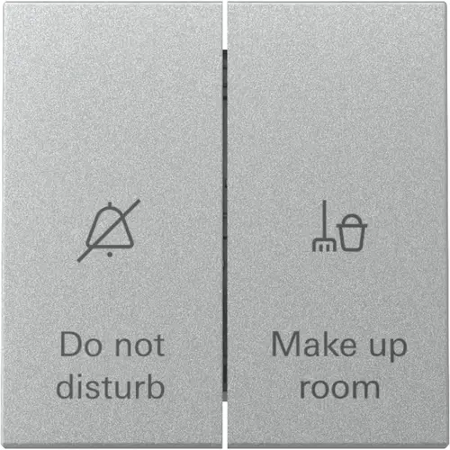 Gira 310426 schakelaar met 2-voudige wip voor hotelkamerstatus Systeem 55 aluminium mat