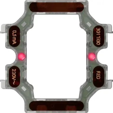 Gira 3793011 verlichtingselement 230 V LED rood 0,5 mA variant 3 voor serieschakelaar