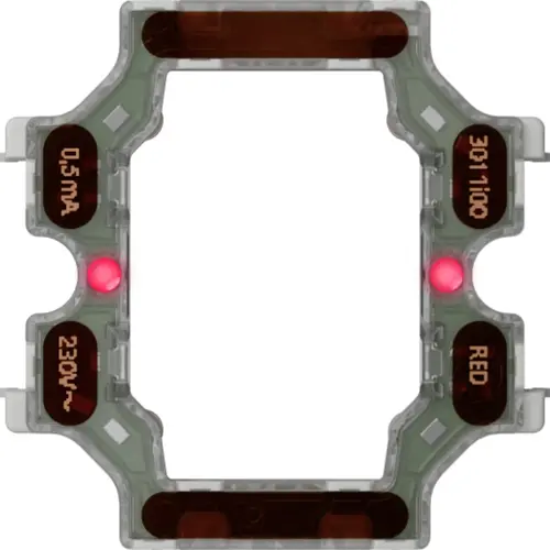 Gira 3793011 verlichtingselement 230 V LED rood 0,5 mA variant 3 voor serieschakelaar