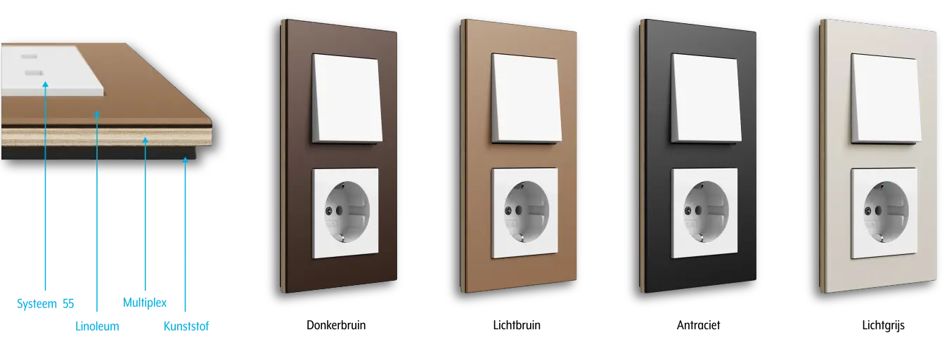 Gira Esprit linoleum kleuren