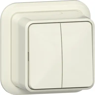 Gira 310510 serieschakelaar opbouw creme