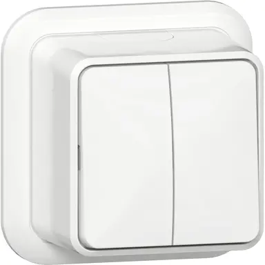 Gira 310511 serieschakelaar opbouw wit