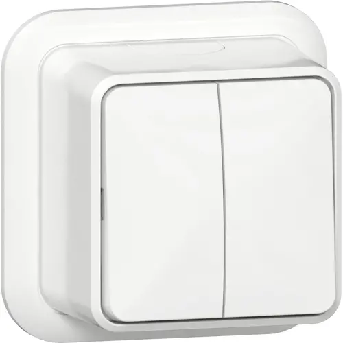 Gira 310511 serieschakelaar opbouw wit