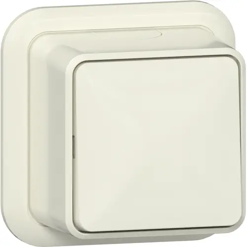 Gira 310210 schakelaar 2-polig opbouw creme