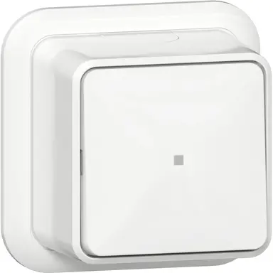 Gira 311611 wisselschakelaar controleverlichting opbouw wit