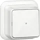 Gira 311611 wisselschakelaar controleverlichting opbouw wit