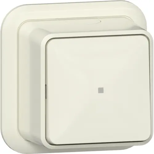 Gira 311210 schakelaar 2-polig controleverlichting opbouw creme