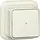 Gira 315610 pulsdrukker wisselcontact 1-polig met controlevenster opbouw creme