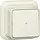 Gira 315210 pulsdrukker maakcontact 1-polig met apart meldcontact opbouw creme
