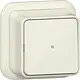 Gira 315210 pulsdrukker maakcontact 1-polig met apart meldcontact opbouw creme