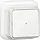 Gira 315211 pulsdrukker maakcontact 1-polig met apart meldcontact opbouw wit