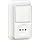 Gira 447611 combinatie schakelaar en wandcontactdoos zonder randaarde opbouw wit
