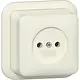 Gira 447010 wandcontactdoos zonder randaarde opbouw creme